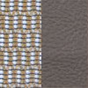 сетка св.коричн./экокожа серый