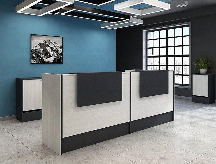 Современная стойка-ресепшн Инновация - вид 25