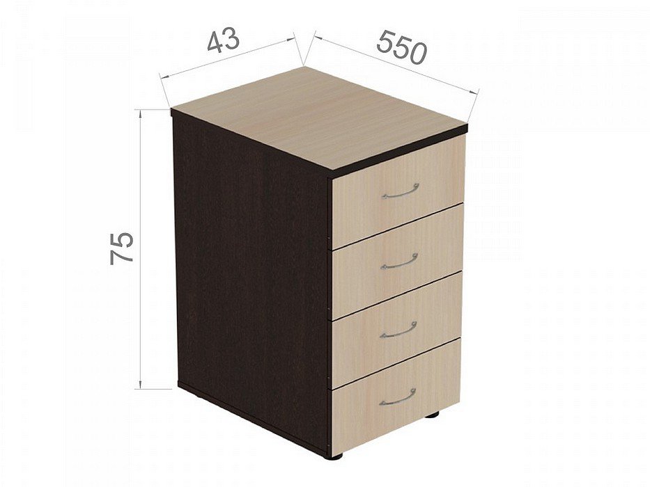 Тумба для офиса Р.Т-4.1 - вид 2